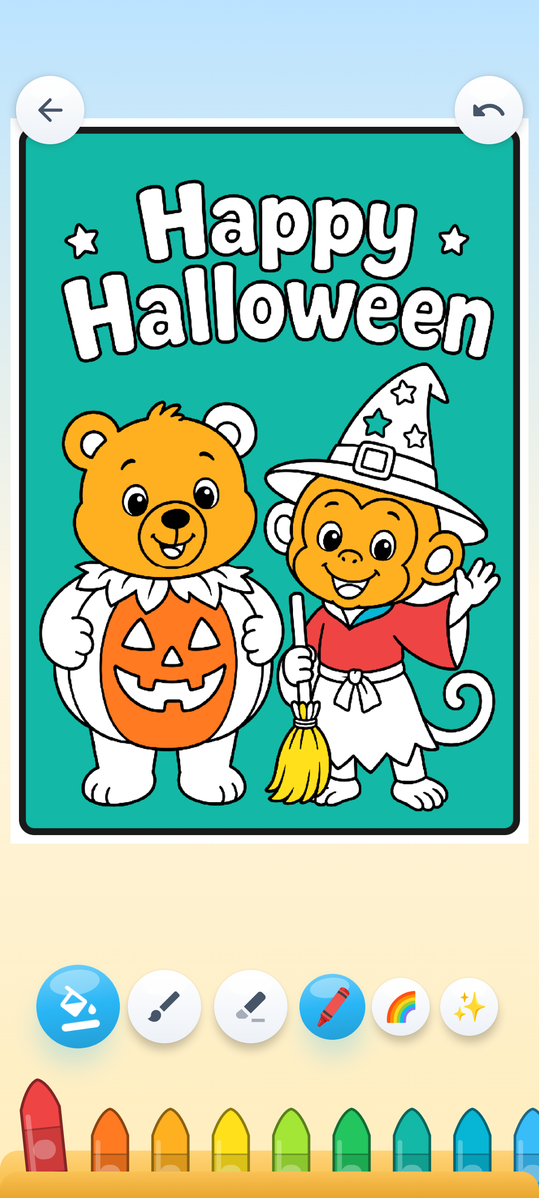 Colouring on a phone